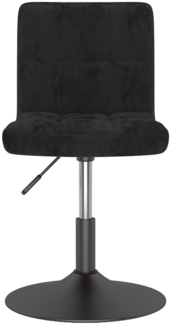 vidaXL Esszimmerstuhl Drehbar Schwarz Samt 3087500