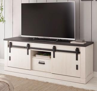 Imv 'Stove' TV-Lowboard,weiß Pinie und anthrazit Landhaus, 162 x 61 cm