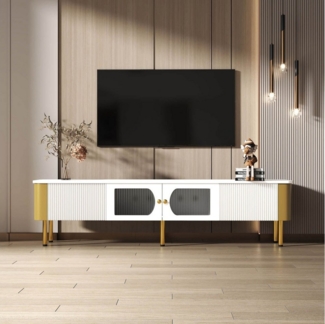 Furnishings Home TV-Schrank Lowboard 170cm 1x Fach 2x Schubladen 2x Türen (Set, 1er Set, mit 1 Fach, mit 2 Schubladen)