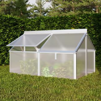 Vitavia Frühbeet Gaia Jumbo 4mm HKP BxTxH:83x120x72/38cm, Alu eloxiert