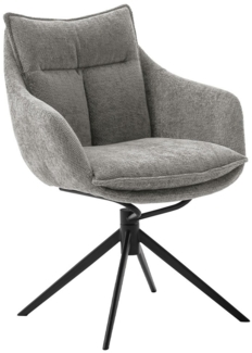 Armlehnenstuhl Portland / Parker , Stoff , Anthrazit , 65 x 85 x 65 cm