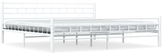vidaXL Bettgestell Weiß Metall 180×200 cm [285300]