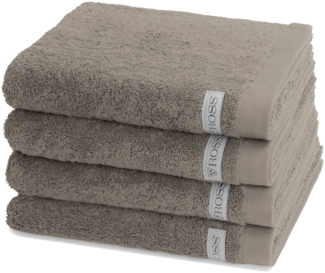 Ross Sinfonie 4 tlg. Frottier-Set - 4 X Handtuch (50 X 100cm) - 500 g/m2 - Taupe