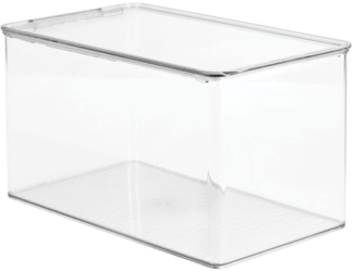 Spielzeugaufbewahrung stapelbare Kiste Organizer mit Deckel mDesign durchsichtig