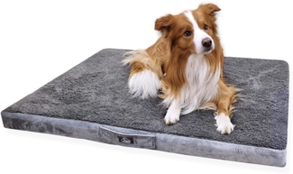 BedYourPet - Ergonomische Hundematratze mit Sommer- und Winterseite, Größe: XL - (81 cm x 112 cm), Ausführung: Standard