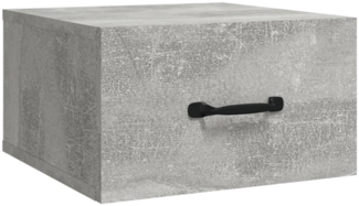 Wand-Nachttisch Betongrau 35 x 35 x 20 cm [812860]