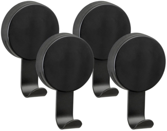 WENKO Wandhaken Static-Loc® Plus Modell Pavia, (Set, 4-St), für Bad, Küche und Haushalt, Befestigen ohne Bohren