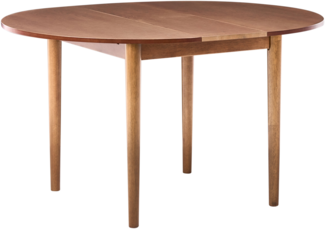 Ausziehbarer Esstisch ECHO Dunkle Eiche 107 137 cm 107 cm