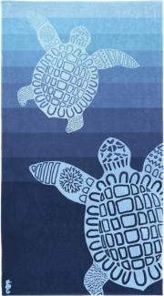 Seahorse Strandtuch Turtle, Jacquard-Velours (1-St), mit Schildkröten Motiv