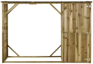 vidaXL Geräteschuppen mit Unterstand Kiefernholz 253×80×170 cm 45137