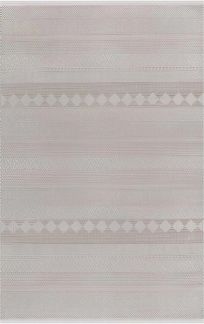 Teppich Recycle Läufer 120 x 200 cm Polyester Beige 88648678 [en. casa]
