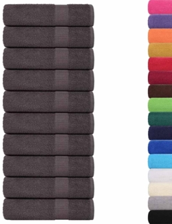 vidaXL Handtücher 10 Stk. Anthrazit 50x100 cm 360 g/m² 100% Baumwolle 136683