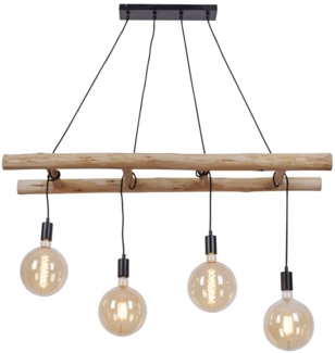 Hängeleuchte, Leiter-Design, natur, Eukalyptus, L 120 cm