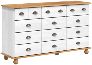 vidaXL Schubladenkommode mit Schubladen ASKIM Weiß 79 x 40 x 133,5 cm 4105429