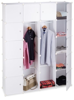 Kleiderschrank Stecksystem 14 Fächer