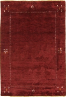 Morgenland Gabbeh Teppich - Indus - Silky - rechteckig - 240 x 170 - Rot
