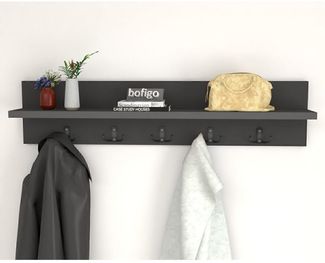 Wandgarderobe x cm Spanplatte Grau 90729976 [en. casa]