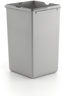 Double deluxe Ersatzeimer 15 Liter in alu grau M7554004-1 / Ersatzbehälter / Mülleimer / Ersatzteil / Sortereimer