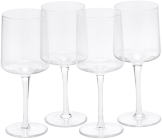 Navaris Weinglas transparente Weingläser 4er-Set - Weingläser mit Stiel - Stilvoll, Glas