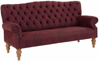 Home affaire Chesterfield-Sofa Lord, mit echter Chesterfield-Knopfheftung und Ziernägeln