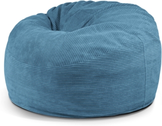 Schaumstoffsitzsack ‘OM 110‘, Bezugstoff - Waves, 100% Polyester, Petrol, 75x110x110 cm.