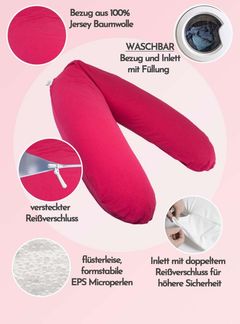 pic Bear Stillkissen PREMIUM 194 cm, Purpur-rot : Purpur-rot