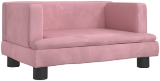 vidaXL Hundebett Rosa 60x40x30 cm Samt 171909