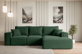 ALTDECOR Ecksofa SERRA-L-S, Couch mit Schlaffunktion, Wohnzimmer - Wohnlandschaft, Corner Sofa Bett Eckcouch Couch L-Form Schlafcouch Ausziehbar