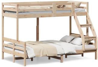 vidaXL Etagenbett 80x200/120x200 cm Massivholz Kiefer 3207177