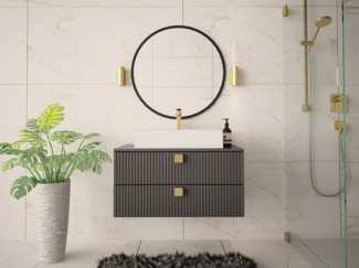 Waschbeckenschrank Grentis 01 (Farbe: Grau)