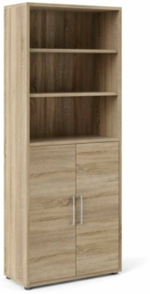 Dmora Kommode Valsesia, Wohnzimmerbuffet, Wohnzimmer-Sideboard, Moderne Küchen-Speisekammer, 89x40 h222 cm, Eiche