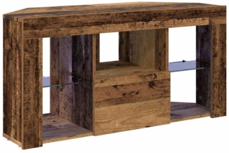 vidaXL Eck-LED-TV-Schrank Altholz 100 x 40 x 50 cm Holzwerkstoff 889803