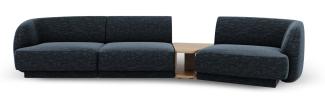 Micadoni Modulares Sofa Miley 3-Sitzer Rechts Chenille Königsblau