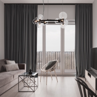 Nova Luce 9009249 ODILLIA Pendelleuchte 11-flammig Schwarz Transparent G9