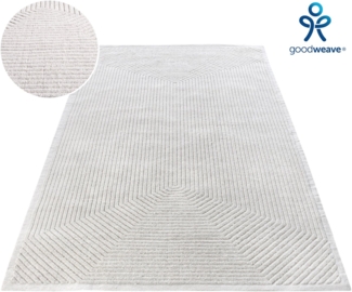 my home Wollteppich Sola, handgewebt, Wolle, Hoch-Tief-Struktur, rechteckig, Höhe: 12 mm, einfarbig, Wolle, Teppich, Wohnzimmer, Schlafzimmer, Esszimmer