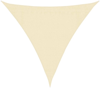 vidaXL Sonnensegel HDPE Dreieckig 3,6x3,6x3,6 m Creme 42290