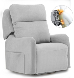 COMHOMA Massagesessel Elektrischer Relaxsessel mit Power Lift, SL-Massagefunktion