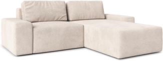 AX LIVING Sofa L Form Arkleton Ecksofa Modern Beige 260cm – Stil & Komfort R