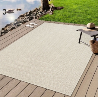 merinos Teppich Kenzy 1, rechteckig, Höhe: 10 mm, robuster In- und Outdoor Teppich im natürlichen Jute-Look, wetterfest