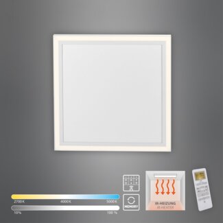 Leuchten Direkt 18067-16 LED Deckenleuchte BEROA mit IR-Heizung CCT
