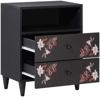 vidaXL Nachttisch Mehrfarbig 50 x 33 x 60 cm Massivholz Mango 4018710