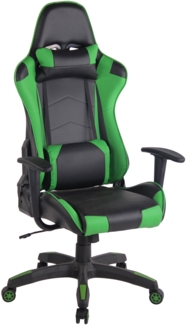 CLP Gaming Bürostuhl Miracle V2 Kunstleder höhenverstellbar und drehbar,schwarz/grün