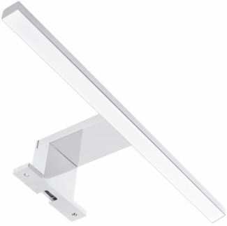 BADEDU LED Aufsatzleuchte 30 cm, Silber