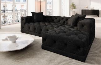 Sofa Dreams Ecksofa Strukturstoff Stoff Polster Sofa Palma L Form kurz Stoffsofa