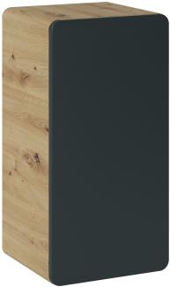 Domando Hängeschrank Scopello M1 Modern Breite 35cm, Soft-Close-Funktion, abgerundete Kanten in Artisan Eiche und Schwarz Matt