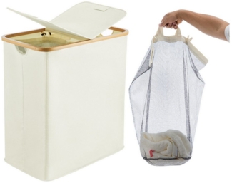 Youyijia Wäschekorb 100L Wäschekorb Faltbarer Wäschesammler Herausnehmbarem Wäschesack