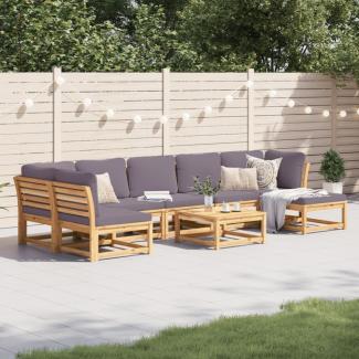 vidaXL 8-tlg. Garten-Lounge-Set mit Kissen Massivholz Akazie 3214328