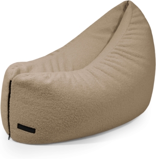 Sitzsack Clip Clap 90, Bezugstoff - Teddy, 100% Polyester, Camel, 60x90x70