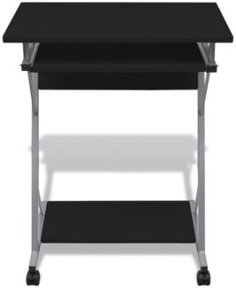Computertisch Computerwagen PC Tisch Bürotisch Laptop Rollen schwarz 20051