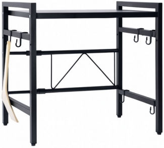 Küchenregal verstellbar L. 40-60 cm x T. 36cm x H. 46cm schwarz